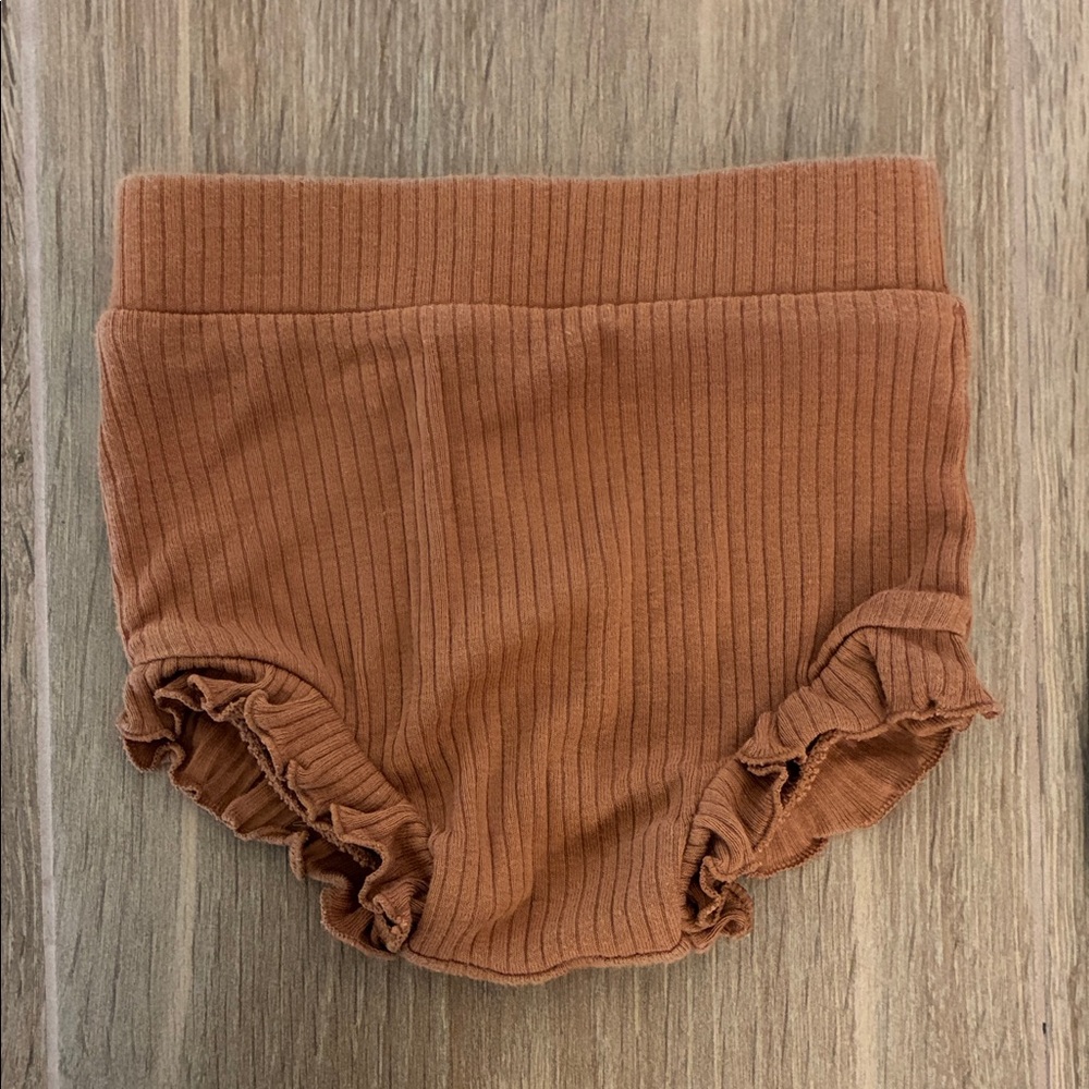 Spearmint Love Ribbed Baby Bloomers 3-6M